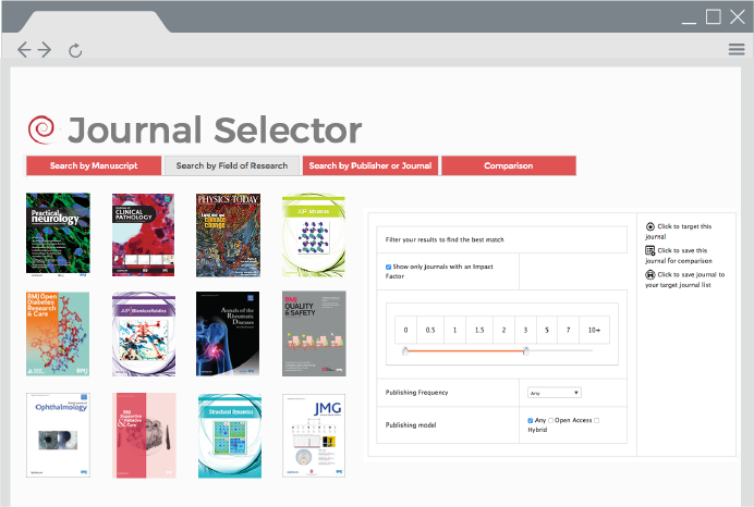 Journal selector integration